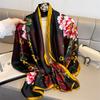 Women 180*80cm Cute Fashion Women's Soft Silk Missing Hijab Escarning Foulard Bandanna Silencers Beach Pareo