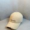 New American Baseball Cap for Men and Women Spring and Autumn Ripped Letter Embroidery Trendy Brand Casual Versatile Street Photography Couple Student