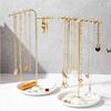 Stylish Metal Necklace and Jewelry Stand Elegant Organizers Portable for Accessories and Watches Home Organization