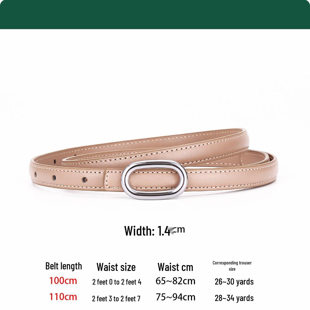Women's Fashionable Cowhide Waist Belt - High-End, Versatile Accessory