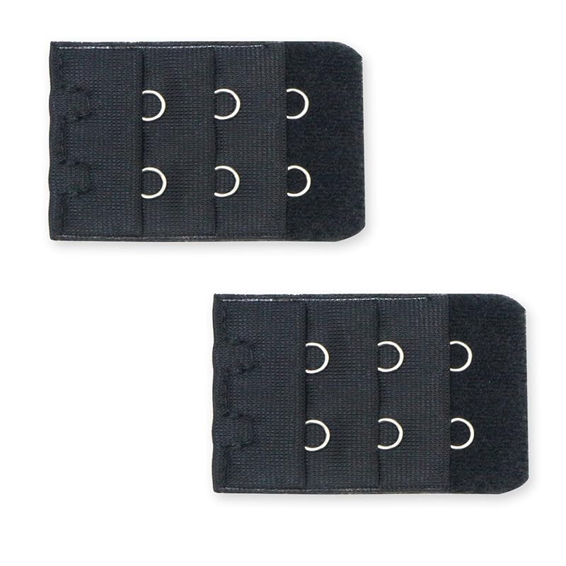 

bra extension hook 2 steps 2 pieces [black] black bra hook bra extension Undersize up size adjustment Twinkle Punpun Maru BK-021