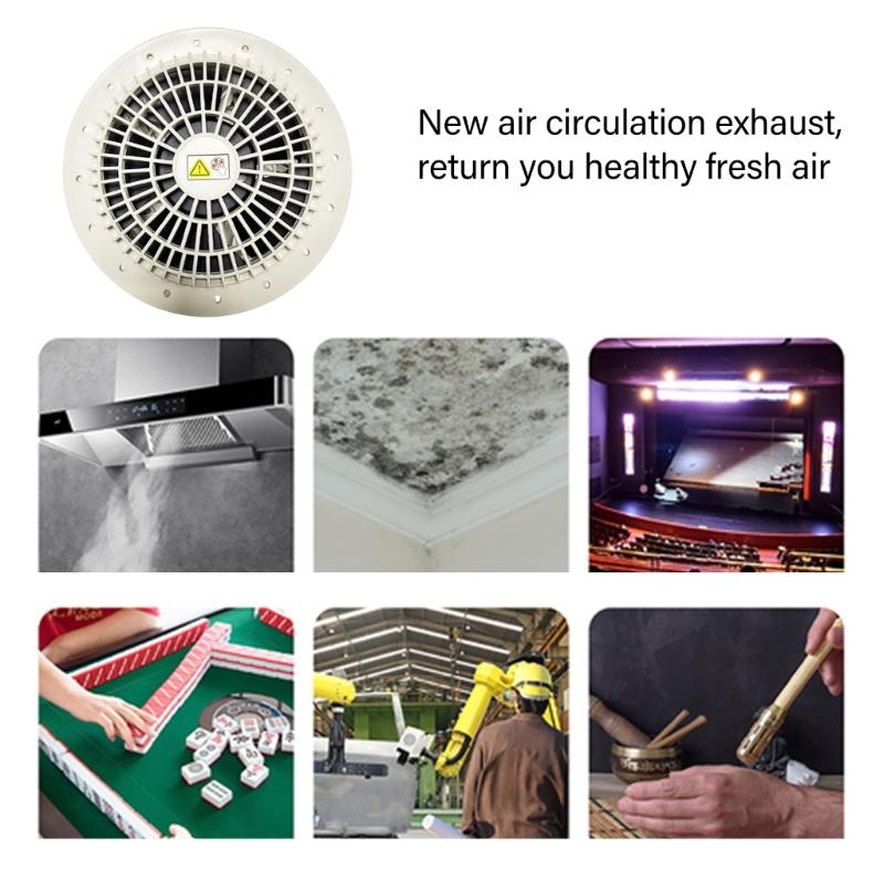 Low Noise 4500RPM Duct Fan Exhaust Blower 12V Ventilation Fan for Bathroom Kitchen Chicken Coop Greenhouse and Warehouse