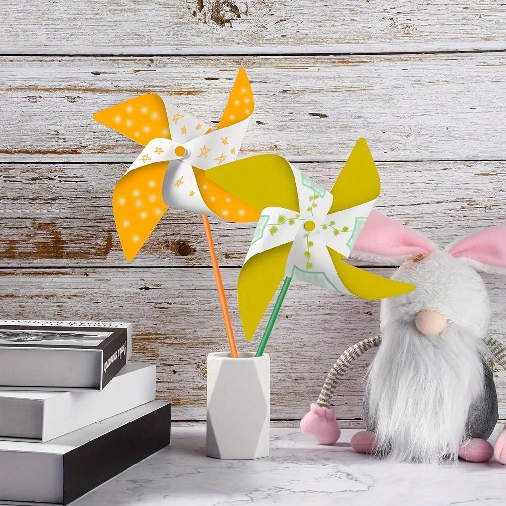 10 Adet Süblimasyon Boş Yel Değirmeni Kendin Yap Beyaz Yel Değirmenleri Boyama Parti Hediyelikleri Yel Değirmenleri