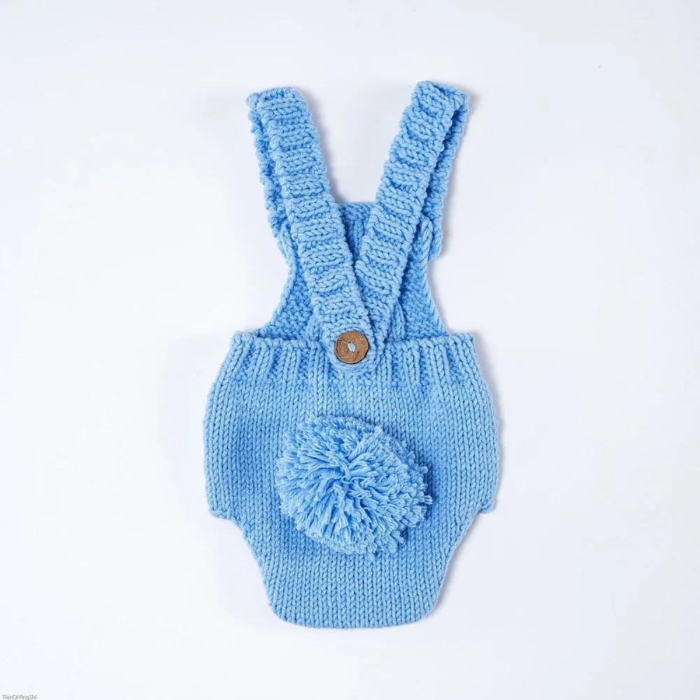 Clothing for Full Moon Photography Children's Photography Clothing Baby Photography Knit Backless Pants Props for Newborns