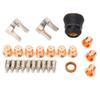 24Pcs Plasma Cutting Torch Tip Kit Consumables for IPT‑60 PT‑60 IPT‑40 Cutter Electrode Shield Cap Stand Off Swirl Ring