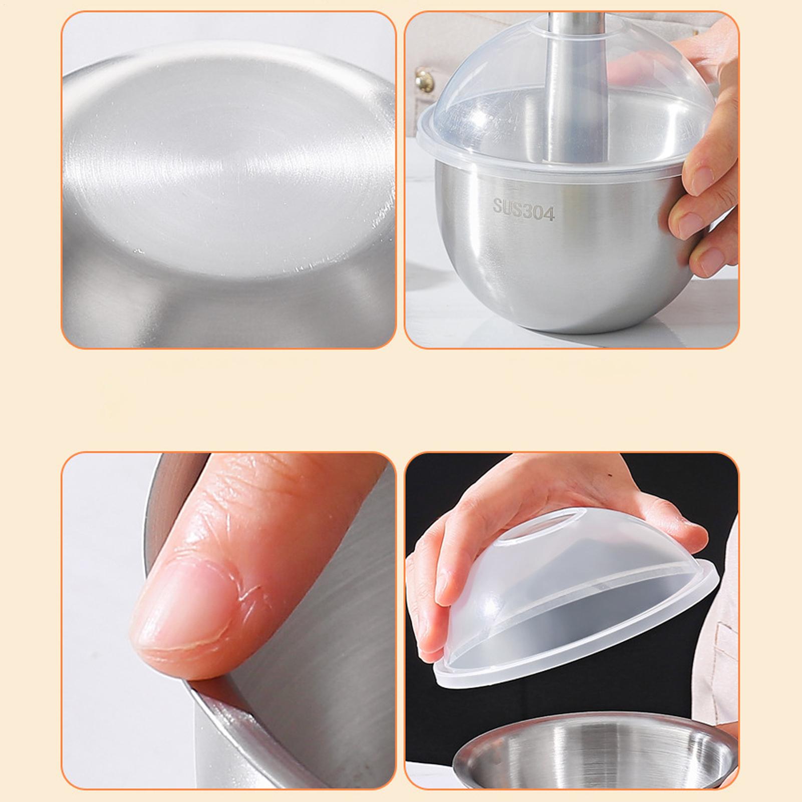 Stainless Steel Garlic Press Handheld Condiment Crusher Handheld Garlic Press for Home Kitchen Dining Room Meal Prep Party CN