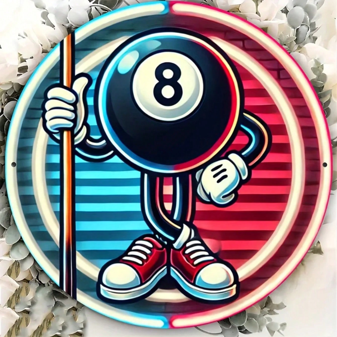 Винтажная Неоновая Настенная Картина для Бассейна Металлическая Жестяная Табличка Ретро Декор для Домашнего Бара разноцветный