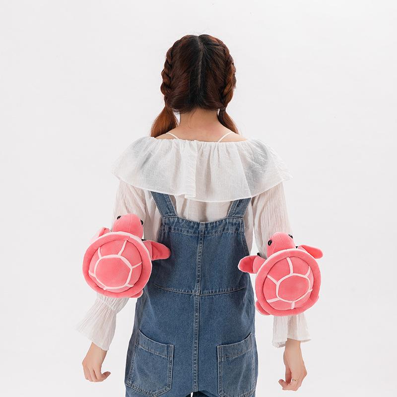 Zimní lyžařské ochranné vybavení Želva plyšová hračka Prdící polštář Měkké roztomilé hnědé medvídě Chrániče kolen Chránič kyčlí Lyžařská protipádová podložka