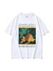 Believe In Myself Fun Pattern T-Shirt Retro Japanese Mouse Print Short Sleeve T-Shirt Women's Fashion Super Large T-Shirt
