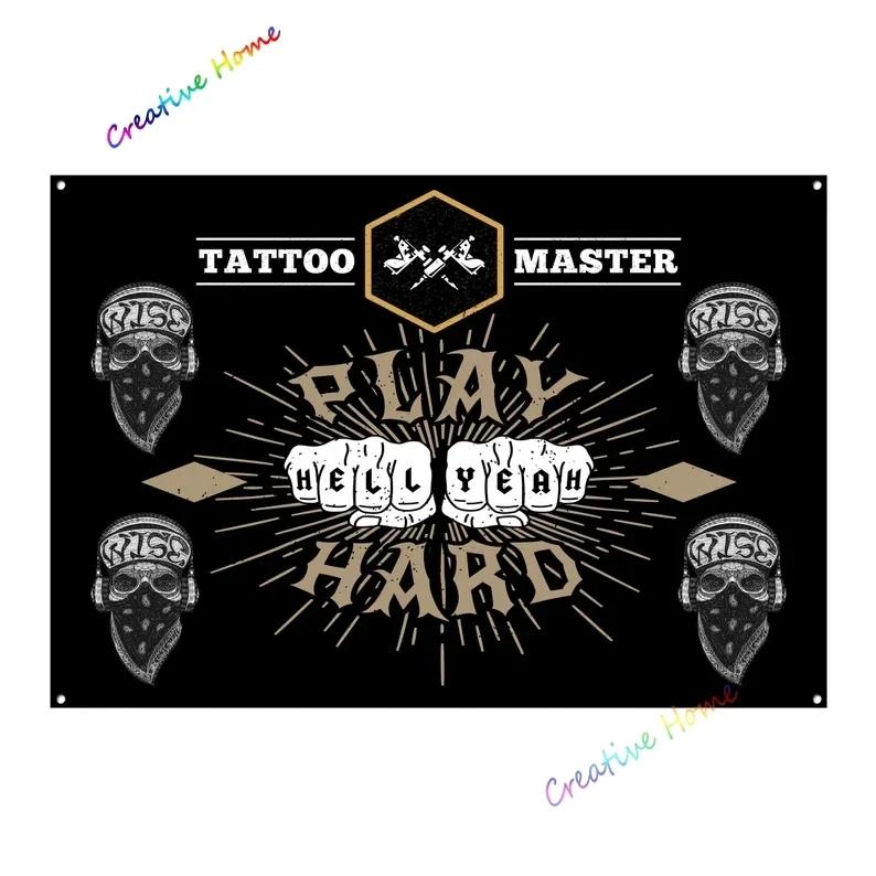 Vintage Poster Tattoo Studio Name Of Company Tin Sign Metal Plaque Shop Bar Pub Coffee Shop Wall Decoration Vintage Metal Plate