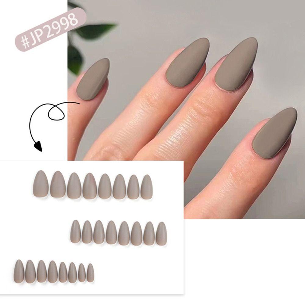 

Simple False Nails French Press on Nails Manicure Nail Tips DIY