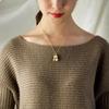Ladies' Peanut Micro Inlaid Zircon Pearl Peanut Pendant Light Luxury Paired with Niche Fashion Temperament Collarbone  Necklace
