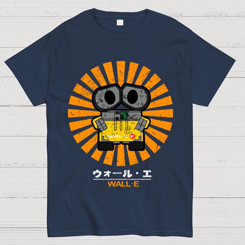 Wall E Retro Baumwolle Sommer Lässig Cool Locker T-Shirt
