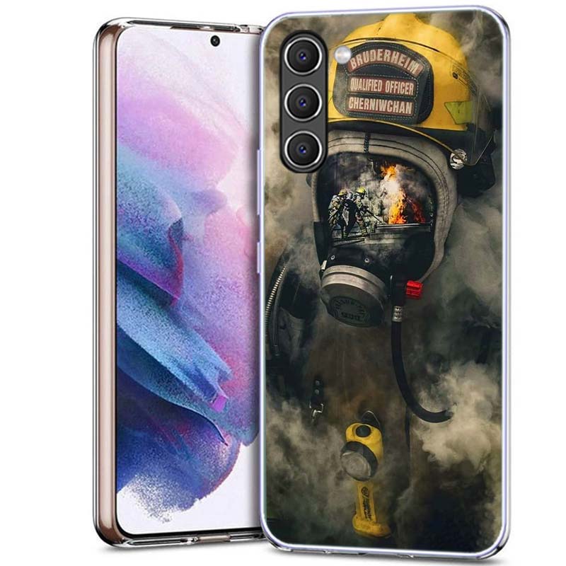 Firefighter Heroes Fireman Phone Case for Samsung A16 A26 A36 A56 A17 A37 A57 A07 A06 A02S A12 A22 A32 A52S A72 Galaxy A70 A50S