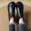 All Cowhide Wool Women's Boots Winter New Middle and Old Wedge Heel Mother Boots Retro Short Boots Platform Leather Cotton Shoes