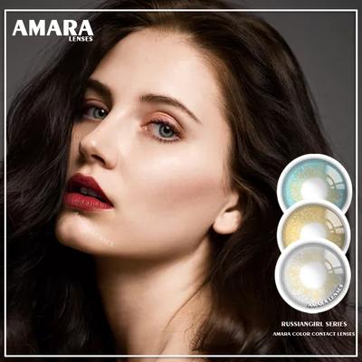 AMARA 1 Pair Russian Girl Series Eye Natural Looking Color Contact Lenses Cosmetic Contactlen