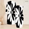 Women Plus Size Two Piece Set Long Sleeve Open Front Cardigan Sleeveless Bodycon Dress Black White Floral Printed