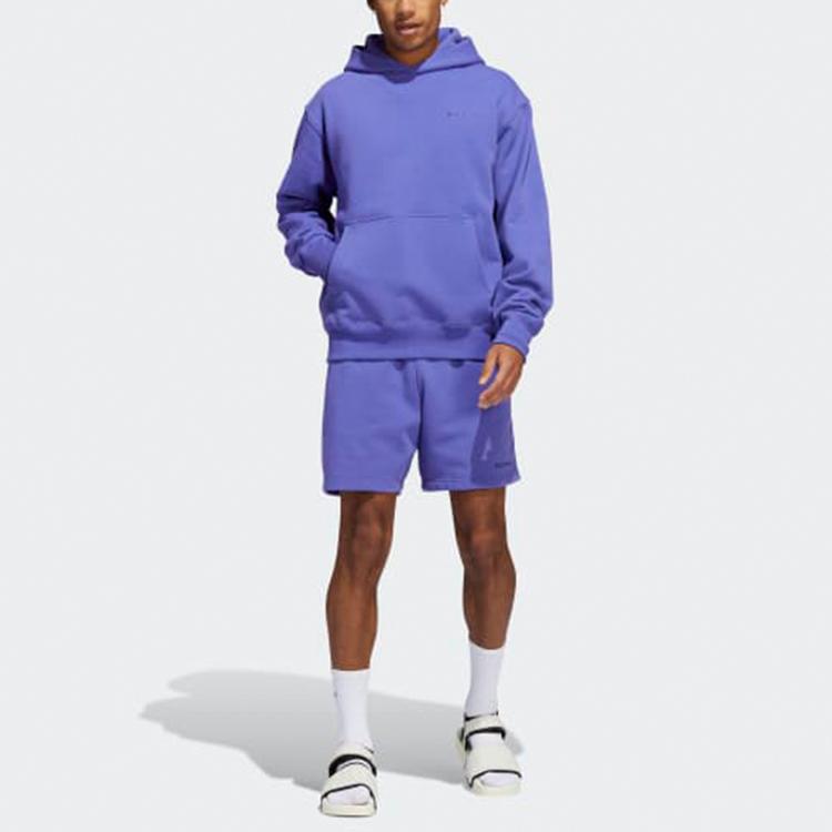 Adidas Originals X Pharrell Williams Einfarbiger Hoodie Herren Hoodies Lila HF9896