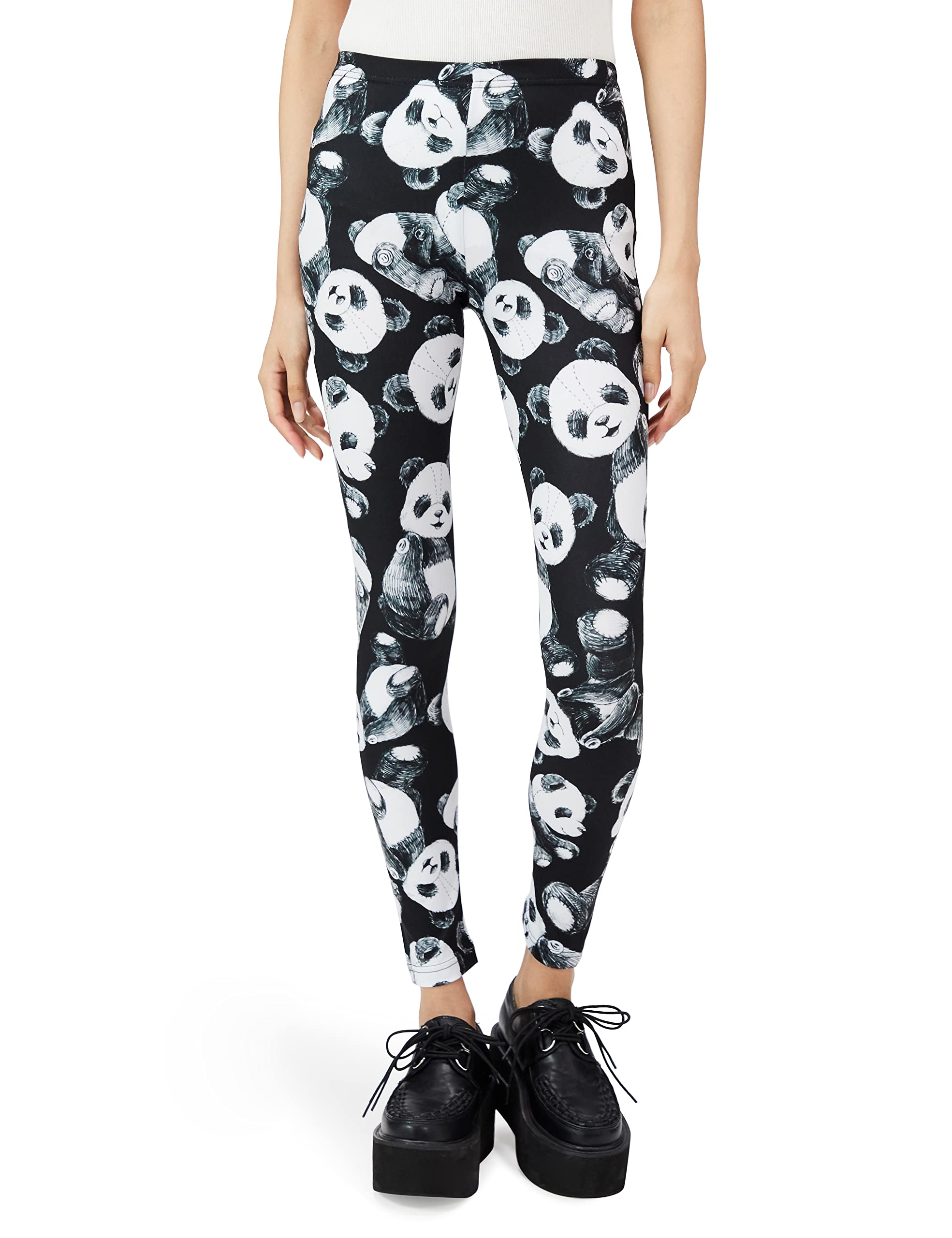 

Ancolock Эксклюзивные Леггинсы 2020AW Большой Плюшевый единый размер Мульти-Узор Панда,