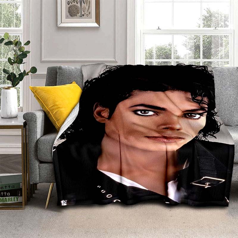 Available In Various Sizes, These M-Michael J-Jackson Printed High-definition Blankets Are Soft and Comfortable, Customizable
