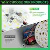 DEBAOBULB 6 Pack Rechargeable Emergency Light Bulbs, Battery Powered LED Light Bulb 6000K Daylight E26 120 Volt 9W 60W Equivalent with 1200mAh for