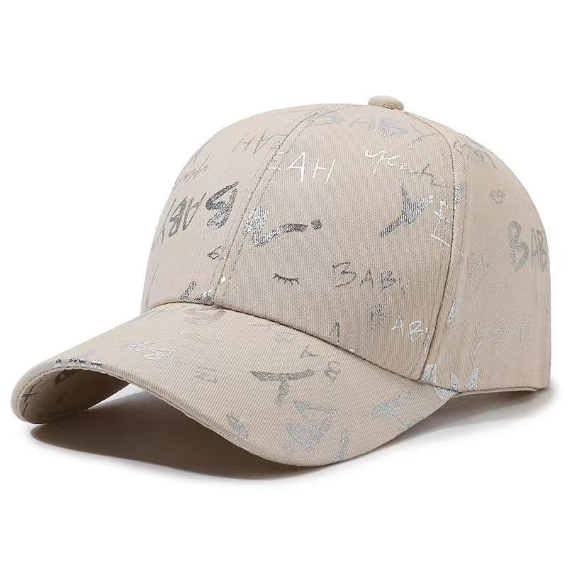 New Female Versatile Baseball Cap Autumn and Winter Internet Celebrity Letter Print Cap Outdoor Leisure Sports Visor