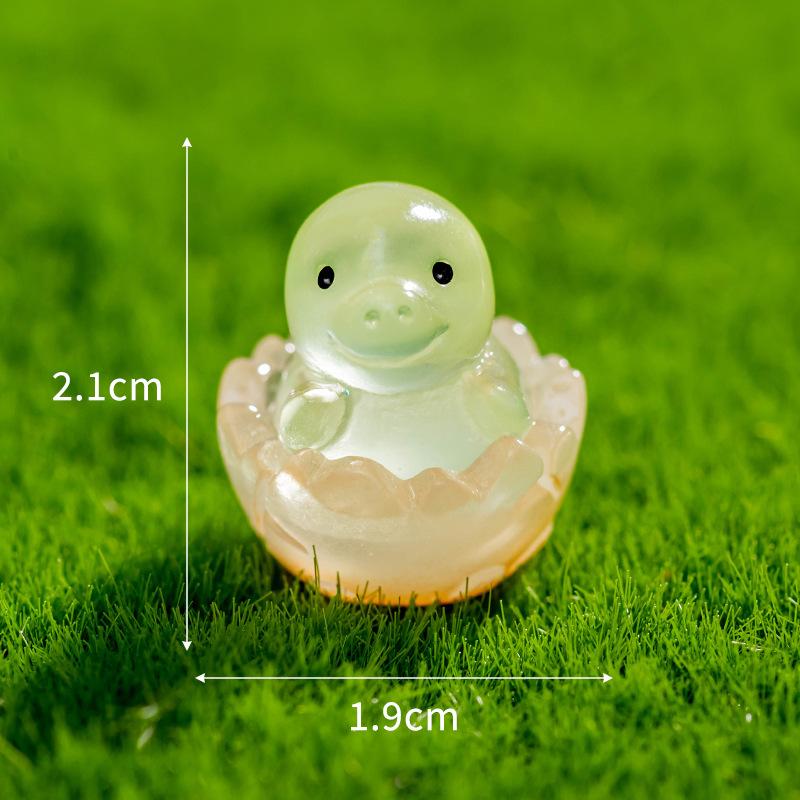 

Микро-пейзаж Светящиеся в темноте Динозавры Животные Украшения из смолы Садоводство Мох Ландшафтный дизайн Декоративные настольные украшения Luminous eggshell dinosaur