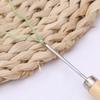Wooden Handle Leather Sewing Awl Tool Leather Punching Tool Sewing Tools Manual Repair Hook Leather Accessories