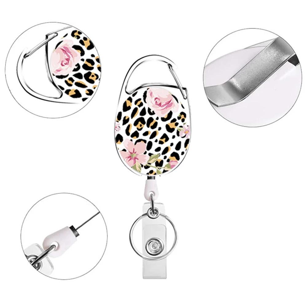 Holder Card Holder Clip Badge Holder Clip Nurse Doctor ID Badge Holder Key Chain Retractable Badge