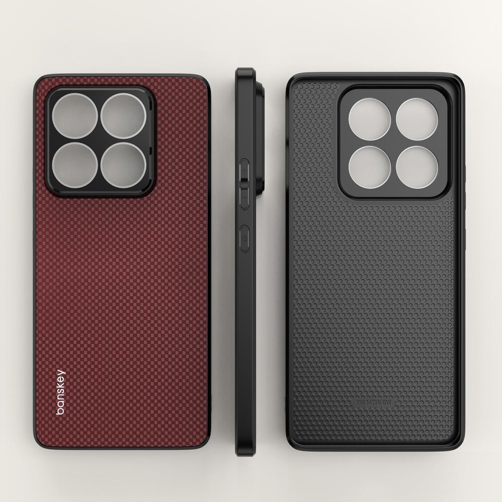

Carbon Fibre Texture Glass Lens Protection Case For XiaoMI 15T 14T 17 15T 14 POCO F7 Ultra Pro Max Anti-drop Matte Cover For Xiaomi MI 17