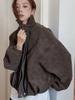 Women's Retro PU Leather Jacket - Stylish Spring/Autumn 2026 High-End Casual Coat