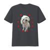 Maltese Dog Lover Puppy Owner Maltipoo Mix Fans Hearts T shirt vintage Washed fashion Comfortable Soft Versatile Stylish