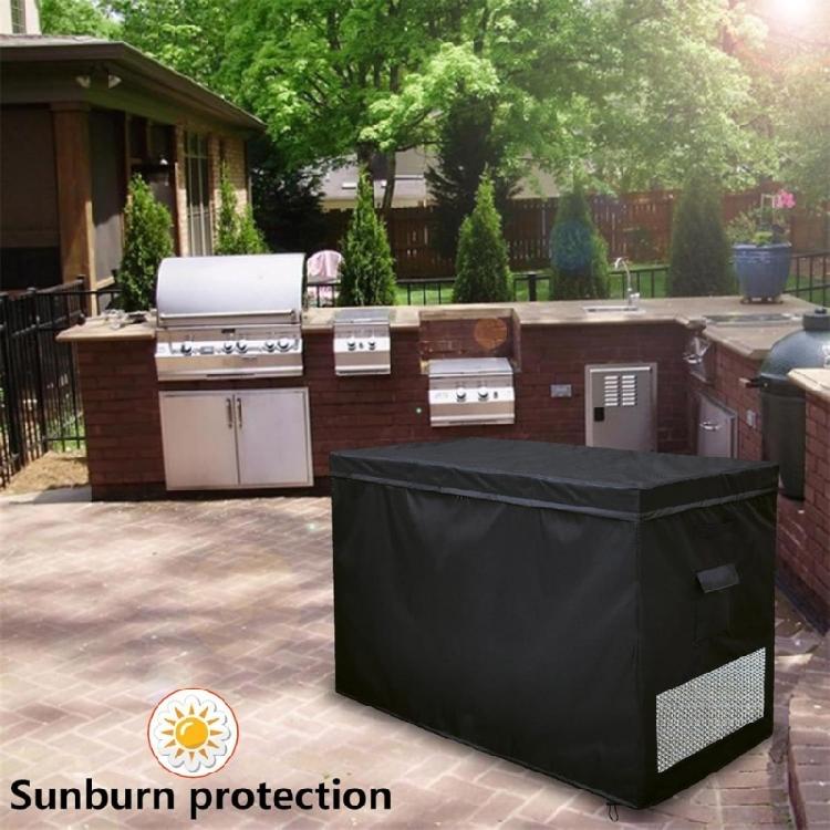 Dustproof Freezer Cover for 14-16 Cubic Feet Chest Freezer Waterproof Ventilation Design Outdoor Protective Cover