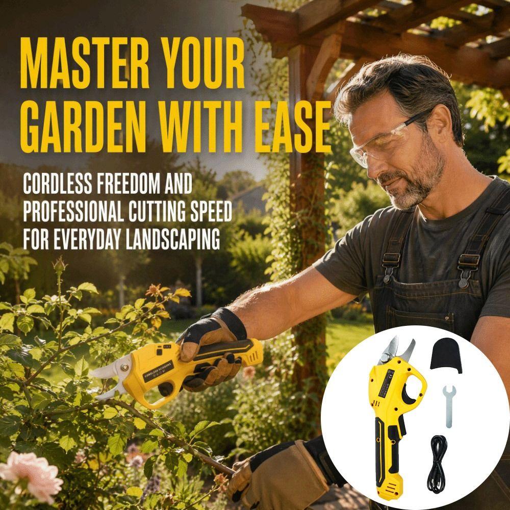 Rechargeable Electric Pruner Li‑ion Battery Garden Trimmer Electric Pruning Shears  Garden