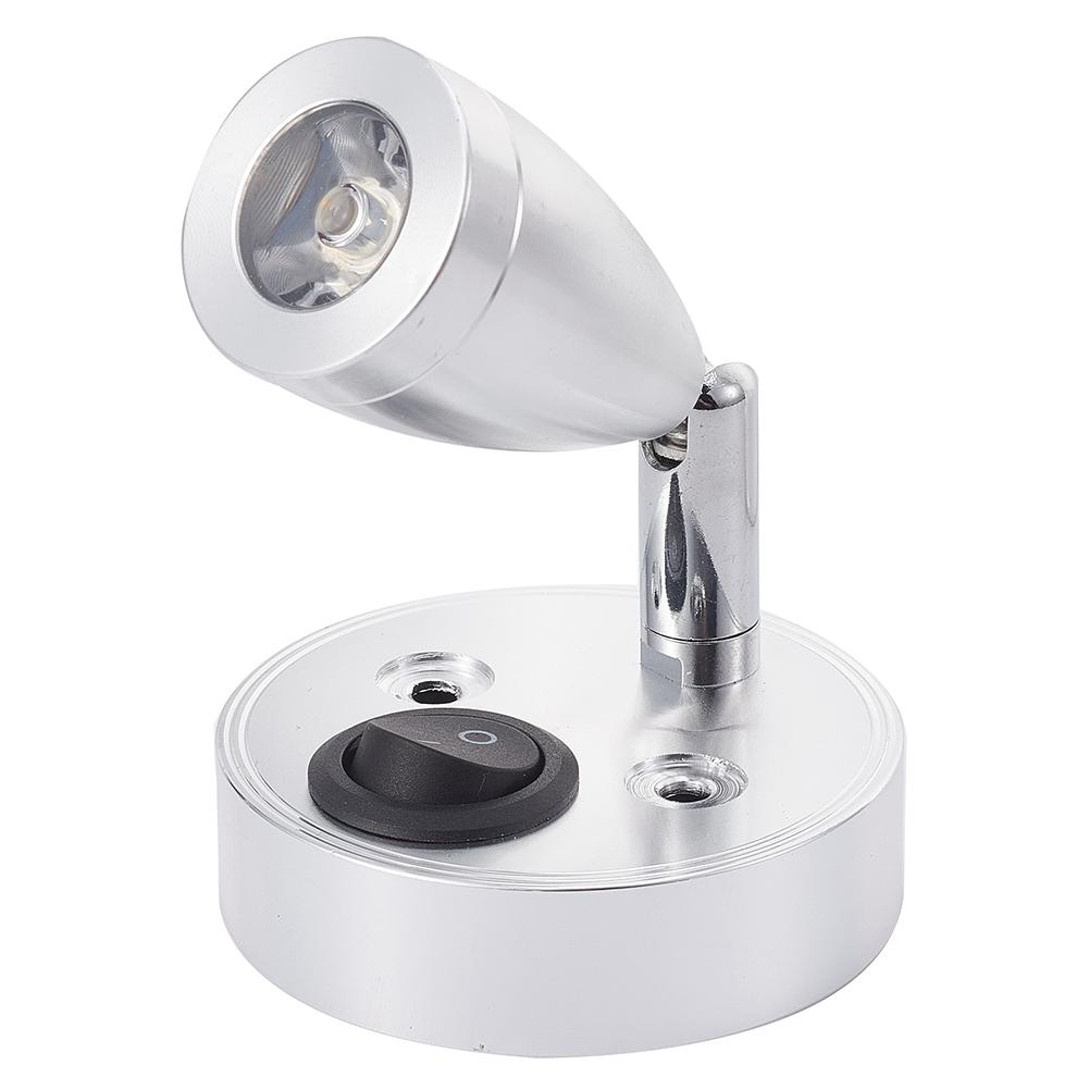 2Pc LED Spot Reading Lights Switch for Car Camper Caravan Van Boat Interior Light 12V