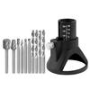 11Pcs Rotary Multipurpose Tool Cutting Guide Routers Attachment Kit with Routing Drills Bit Rotary Locators Woodworking