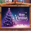 Party Backdrop Christmas Pink Purple Merry Flat Snowflake Star Festive Holiday Photo Booth Background Party Decor