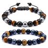 JYL Bracelet Men's Beaded  Braided Elastic Boosts Stability & Fortune