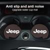 2pc Car Cup Holder Coaster Universal Auto Anti Slip Cup Holder Insert Coaster For Jeep Renegade Wrangler JL JK Gladiator Compass AMO1