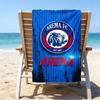 Arema Football club Printed Beach Towel, Super Soft Microfiber, Perfect Gift Birthday, for Pool, Beach, Travel, for family and friends