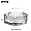 Compact Glass Ashtray for Hotel Rooms, Bedrooms, and Bathrooms