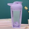 500ml Sport Shaker Bottle with Whisk Ball Lid Flip Cover Precise Scale Leak-proof
