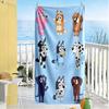 Diverse Dog Characters Beach Towel High Absorbency & Quick-Dry Comfortable Lightweight