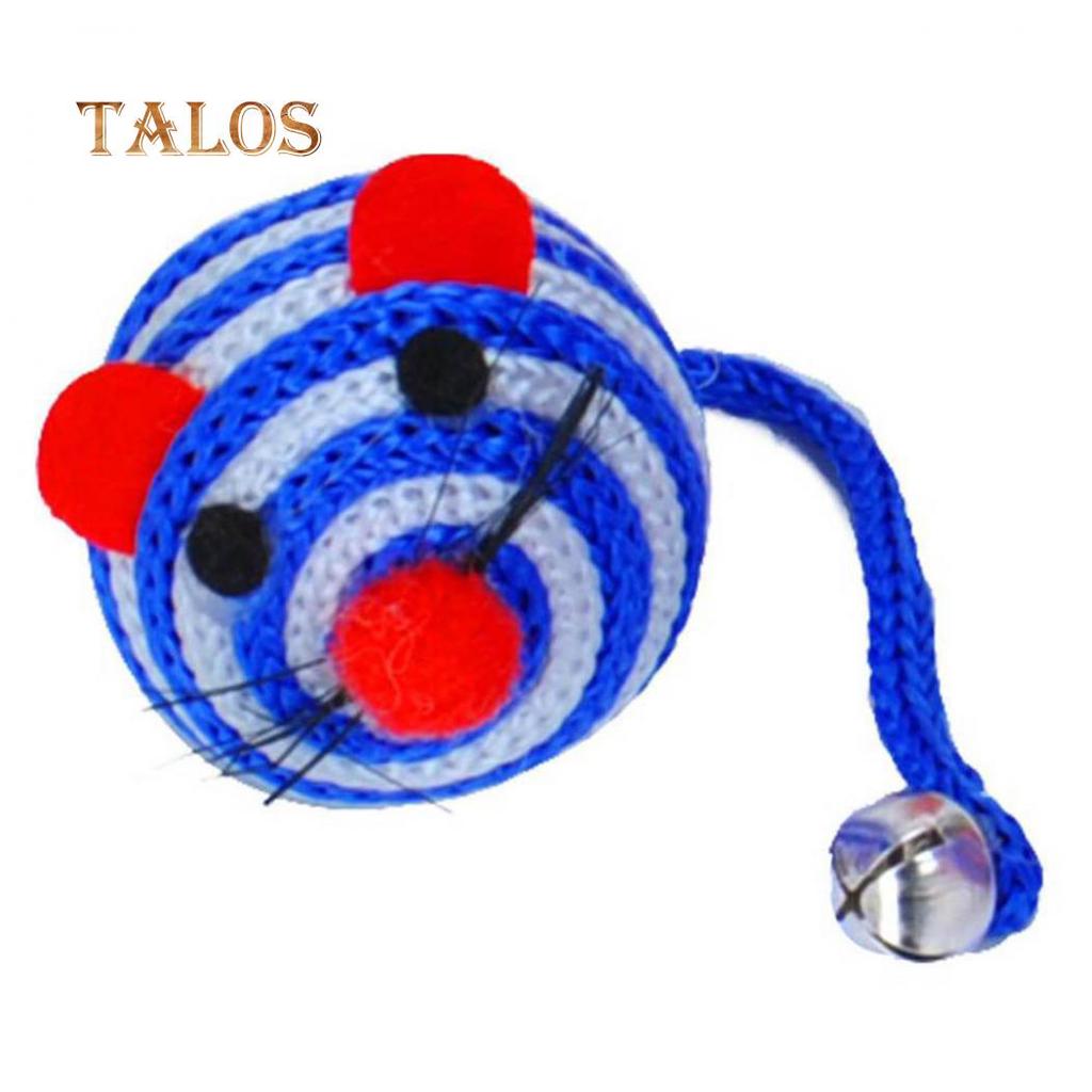 Krásný proužek Nylonové lano s kulatým míčem Myš s dlouhým ocasem Zvonek pro domácí mazlíčky Kočka Kousání Hračka Hračka Domácí zvířata Příslušenství