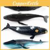 Soft Pvc Ocean Animal Model Toy Collection Featuring Blue Whale And Sperm Whale