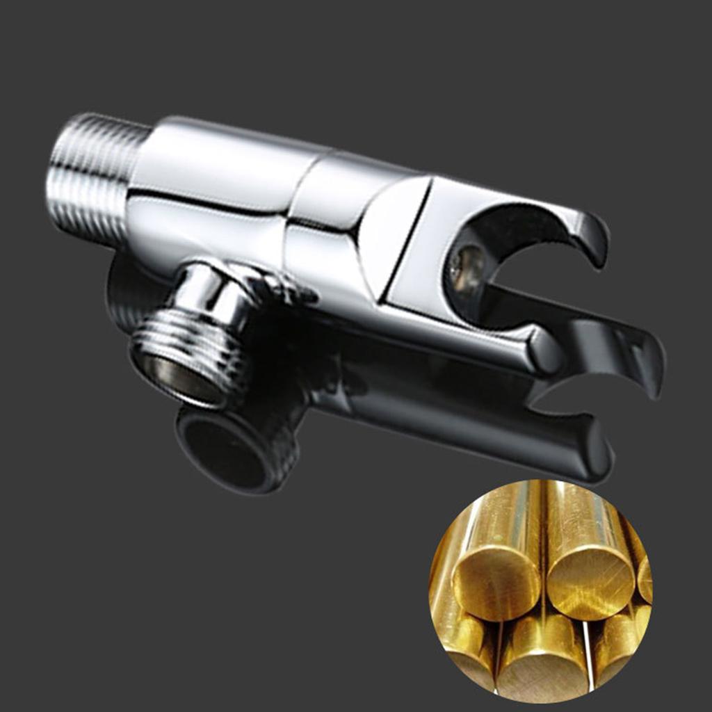 Brass Angle Valve with Support Versatile 1/2 Thread Interface Valves Stable Water Pressure Valves Suitable for Home Use