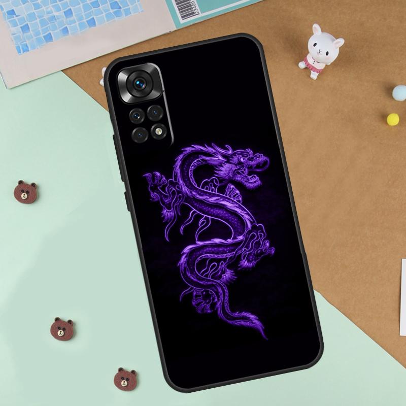 Chinese Dragon Case For Xiaomi Redmi 14C 10C 12C 13C Cover For Redmi Note 13 Pro 14 9 10 11 12 10S 11S 12S