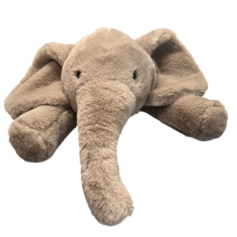 Cute Elephant Doll Hug Pillow Elephant Doll Plush Toy Children Comforting Doll Holiday Gift