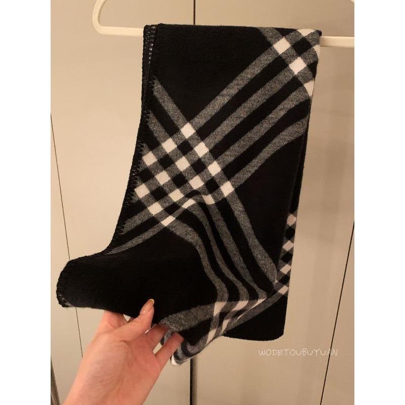 Pink Classic Checkered Scarf for Women Autumn and Winter Korean Style Scarf Shawl  Long  Warm and Thick
