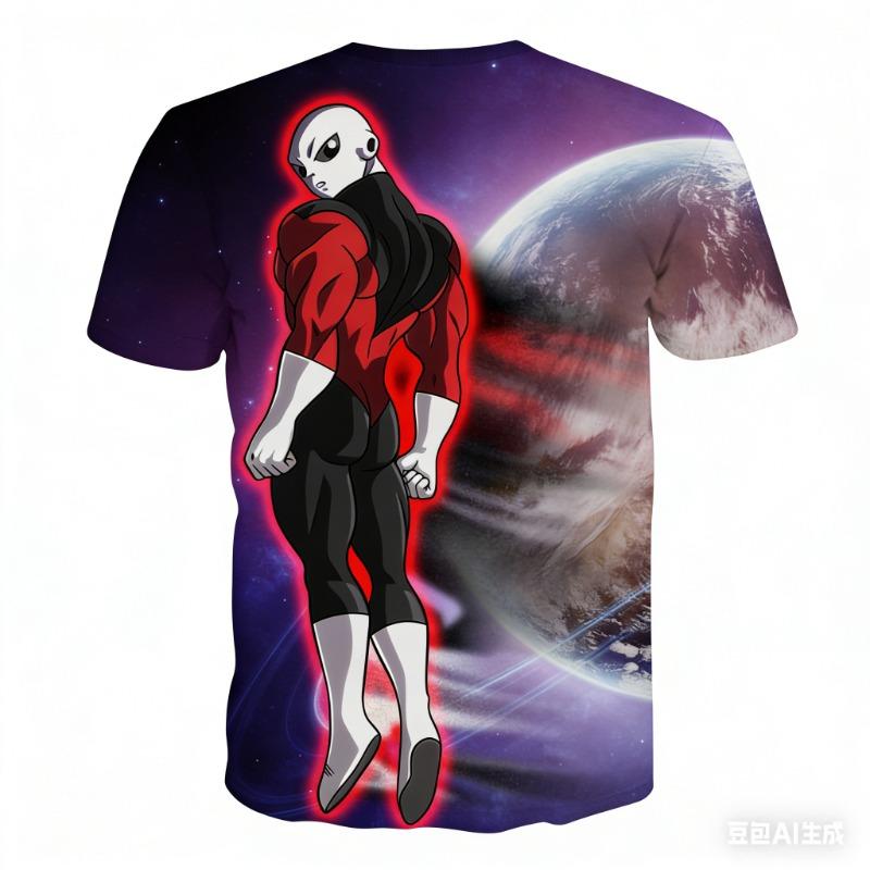 Vintage Dragon Ball  Oversized T-shirt 2026 Summer 3D All Over Print Goku SSJ4 & Rose with Divine